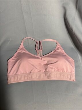 PINK Victoria's Secret Seamless Light Pink Sports Bra - Racerback Comfort
